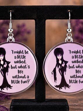 Earrings. I Might Be A Little Wicked